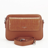 Cumpara ieftin Geanta crossbody de talie mica B-CM6444 15 Maro Cognac, David Jones