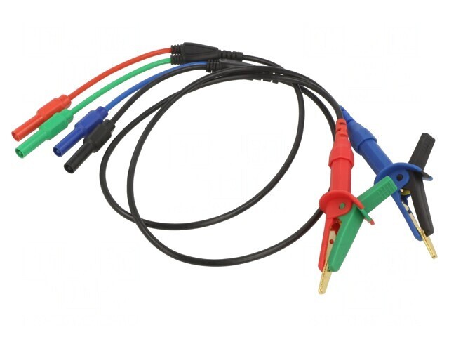 Cabluri de măsurare mufă banană terminal Kelvin x2