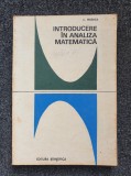 INTRODUCERE IN ANALIZA MATEMATICA - Meghea