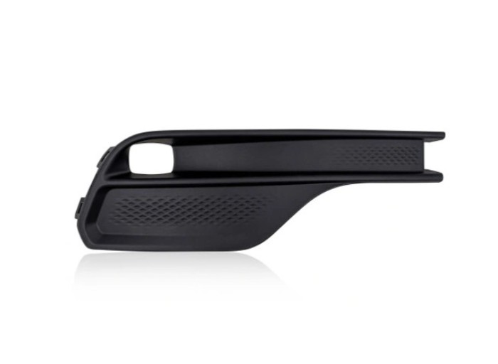 Grila bara protectie, spoiler Jeep Compass, 04.2021-, montare fata, dreapta, negru; cu gaura lampa de ceata, RapidAuto