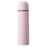 Termos din inox, capac filetat, culoare roz, capacitate 500 ml