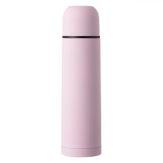 Termos din inox, capac filetat, culoare roz, capacitate 500 ml foto