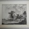Johannes Huibert Prins &quot;Trasura in fata unei case&quot; gravura veche cca 1778