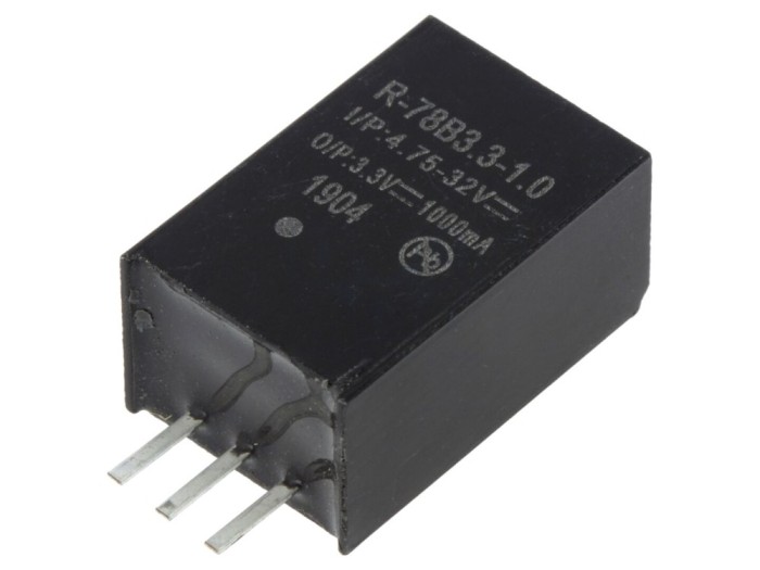 Convertor DC/DC 3,3W 3,3V 1A SIP3