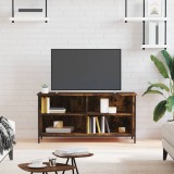 vidaXL Comodă TV, stejar fumuriu, 100x40x50 cm, lemn prelucrat