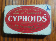 2355-CYPHOIDS-Smith Kendon-Cutie medicamente veche. foto