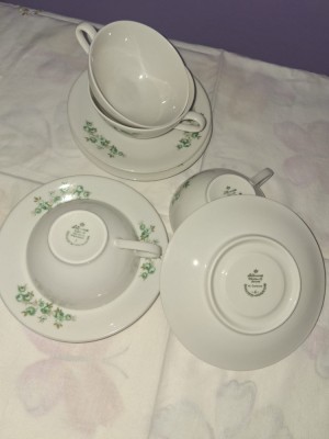 Set ceşti cu farfurie de porțelan Bavaria foto