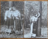 4 carti postale interbelice , costume populare romanesti , 2, Fotografie, Romania 1900 - 1950