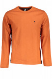 Cumpara ieftin Tricou barbati cu maneca lunga si imprimeu cu logo portocaliu, XL, U.S. GRAND POLO EQUIPMENT &amp; APPAREL