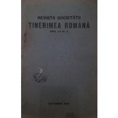 REVISTA SOCIETATII TINERIMEA ROMANA