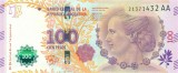 ARGENTINA █ bancnota █ 100 Pesos █ 2012 P-358c █ COMEMORATIV █ UNC necirculata