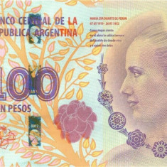 ARGENTINA █ bancnota █ 100 Pesos █ 2012 P-358c █ COMEMORATIV █ UNC necirculata