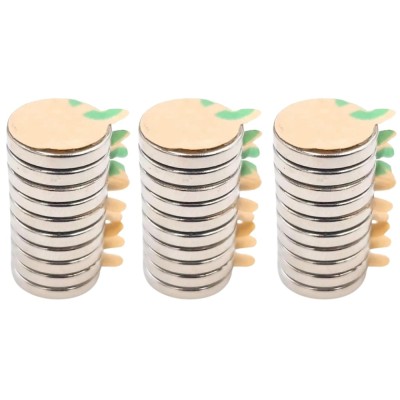 Set 100 magneti neodim, autoadezivi, rotunzi, universali, diverse activitati, 8x1 mm foto