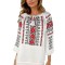 Bluza dama tip ie 257 alb/galben , marimea 3XL