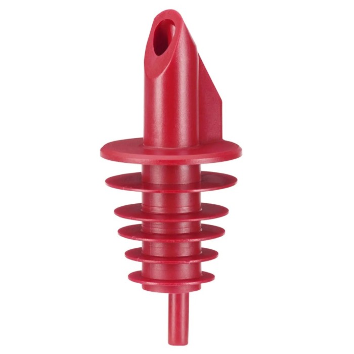 Ausgiesser, Ausgie&szlig;er - BILLY, f&uuml;r Flaschen 0,5-,5 lt, Rot, Mit 5 Lamellen