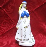 FIGURINA BIBELOU PORTELAN POLLONE UCRAINA ANUL 1973 - CRAIASA ZAPEZII 27.5 CM