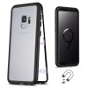 Husa 360&deg; Magnetic Case Samsung Galaxy S9, Negru, Metalica, Anti-soc, Amprenta, Zgarieturi, Alunecare, Inchidere Magnetica