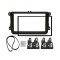 Rama Adaptoare Volkswagen pentru Multimedia 2DIN Universale MP5 - AD-BGRVW0072DIN