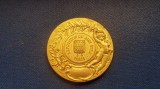 H15-I- Medalie veche Expozitia Bunastarii-Expozition du Bien Etre Paris nedatata posibil anii 1900, maxim interbelica stare buna, diametrul 5,7 cm.