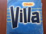 Claudio villa disc vinyl 10&quot; mijlociu muzica usoara latin pop jazz samba EDD1032, VINIL, Electrecord