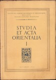 C976 Studia et acta orientalia, volumul I, 1958, București, &icirc;n limba franceză