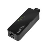 CABLU USB LOGILINK adaptor, USB 3.0 (T) la RJ45 (M), 14cm lungime totala, &quot;UA0184A&quot; (timbru verde 0.08 lei)