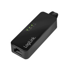 CABLU USB LOGILINK adaptor, USB 3.0 (T) la RJ45 (M), 14cm lungime totala, &amp;quot;UA0184A&amp;quot; (timbru verde 0.08 lei) foto