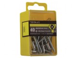 Diblu aluminiu 4,8mm x 9mm - 40 bucăți