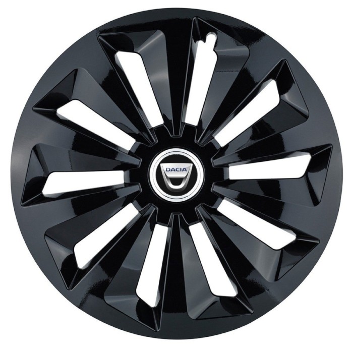 Set 4 capace roti Fox negru R14 pentru gama auto Dacia