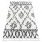 Covor UNION 3481 Zigzag cremă si gri Franjuri shaggy pletos, 180x270 cm