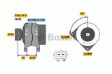 Generator / Alternator SEAT ALHAMBRA (7V8, 7V9) (1996 - 2010) BOSCH 0 986 041 300