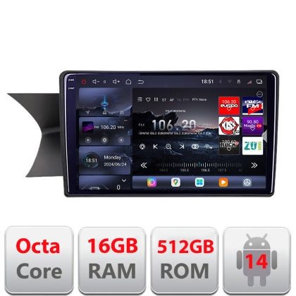 Navigatie Mercedes C W204 NTG4.5 2012-2015 8 core QLED 2K 16+512 360 Android Waze USB Navigatie Internet Youtube Radio Edotec CarStore Technology