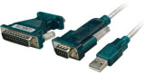 Cablu adaptor Logilink UA0042A USB 2.0 la Serial/Paralel, 1.2m