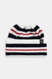 Eisbar pălărie din amestec de l&acirc;nă Stripy M&Uuml; culoarea alb, E30981