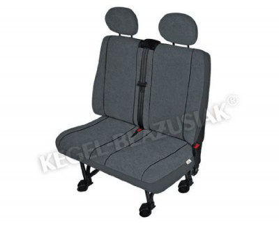 Husa bancheta auto cu 2 locuri pentru Citroen Jumper Fiat Ducato Ford Transit Iveco Daily Mercedes Sprinter Peugeot Boxer Renault Mascot VW Crafter L foto