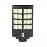 Lampa solara stradala Flippy, cu telecomanda, senzor de miscare si lumina, suport prindere, 640 LED-uri, IP65, ABS, 20AH, 400W, temperatura culoare 65