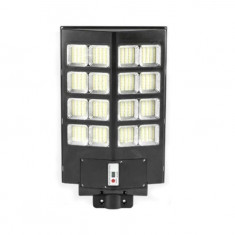 Lampa solara stradala Flippy, cu telecomanda, senzor de miscare si lumina, suport prindere, 640 LED-uri, IP65, ABS, 20AH, 400W, temperatura culoare 65