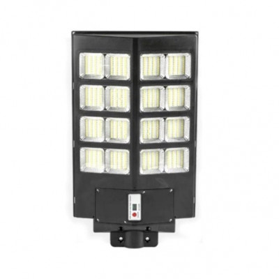 Lampa solara stradala flippy, cu telecomanda, senzor de miscare si lumina, suport prindere, 640 led-uri, ip65, abs, 20ah, 400w, temperatura culoare 65 foto