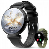 Cumpara ieftin Smartwatch Oukitel BT30 Black, 1.04 AMOLED Touch Screen, 16MB RAM + 128MB ROM, Apel Bluetooth, Notificari smart, Inregistrare activitati, IP68, Monito