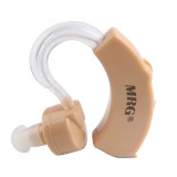 Aparat Auditiv MRG M-505 Bej, Volum Reglabil, Unisex, Amplificare 50dB, Retroauricular, Include Baterii si Dopuri Silicon