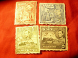 Serie mica Malta , colonie britanica 1938 R.George VI ,motive locale ,4val.stamp, Stampilat