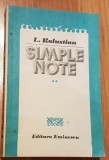 Simple note de L. Kalustian (Vol. 2)