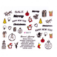 Sticker 3D Unghii LUXORISE, Christmas Core E877