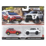 HOT WHEELS PREMIUM SET 2 MASINUTE METALICE SUBARU CROSSTREK SI TOYOTA 4RUNNER