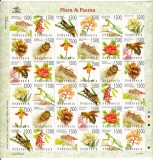 Indonezia 2003 fauna insecte si flori MI 2279-2290 MNH xxl, Nestampilat