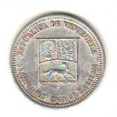 SV * Venezuela 50 CENTIMOS 1960 * ARGINT * AUNC +