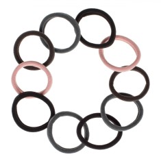 Elastice Păr Femei, Model Frotte, Set 10 Bucăți, Culoare Multicolor