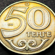 Moneda 50 TENGE - KAZAHSTAN, anul 2002 * cod 1980