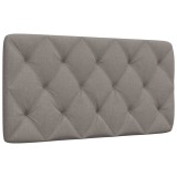 VidaXL Pernă pentru tăblie de pat, gri taupe, 100 cm, material textil