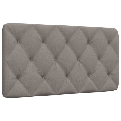 vidaXL Pernă pentru tăblie de pat, gri taupe, 100 cm, material textil foto